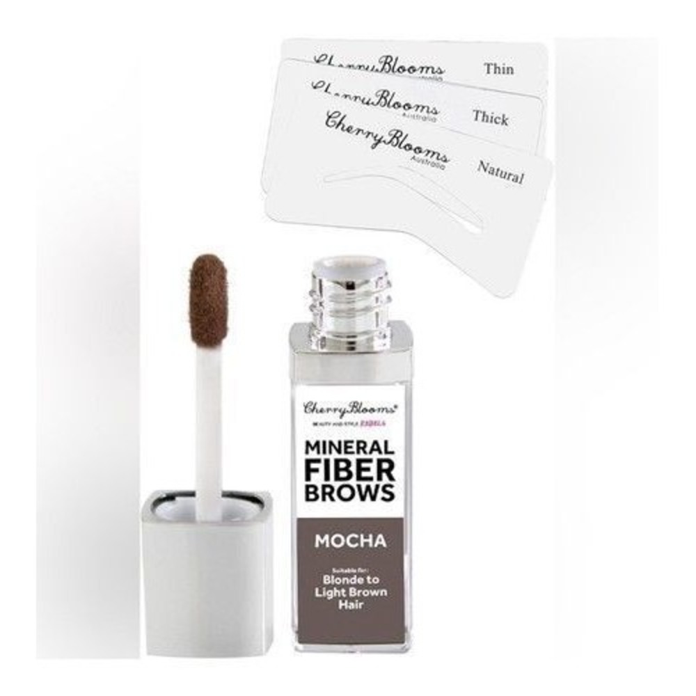 RARE Cherry Blooms Mineral Fiber Brow Kit With Stencils – Mocha
